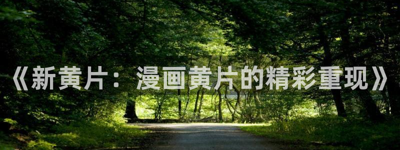 汗汗漫画www：《新黄片：漫画黄片的精彩重现》